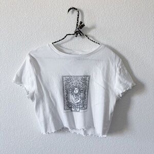 Topshop Mystical Moon Crop Tee